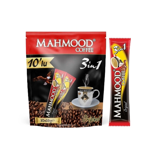 Mahmood Coffee 3ü 1 Arada  Kahve 18 Gr x 10 Adet