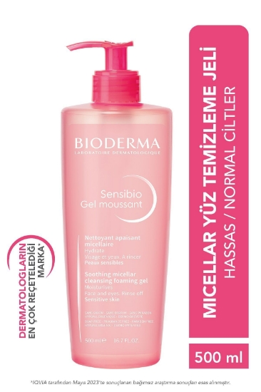 Bioderma Sensibio Gel Moussant Cilt Temizleme Jeli 500 ml