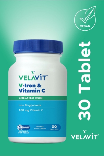 Velavit V-Iron & Vitamin C 30 Tablet