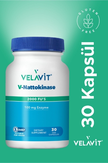 Velavit V-Nattokinase 30 Veg Kapsül