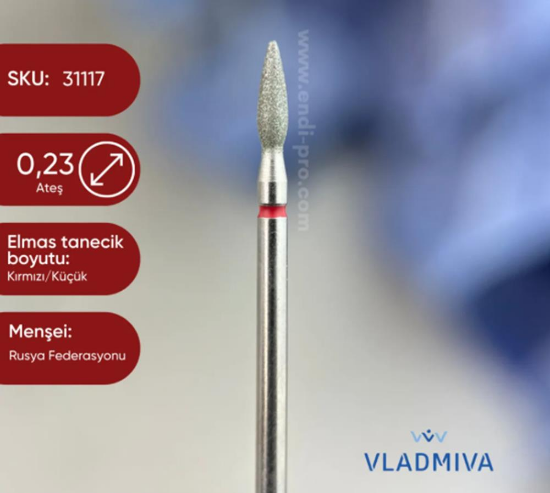 HiMarry 5 adet Freze VLADMİVA 0,23 mm Manikür Aleti Törpüsü