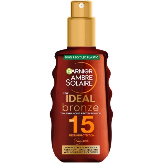 Garnier Ambre Solaire İdael Bronzluk Koruyucu 150 ml SPF15 Yağ