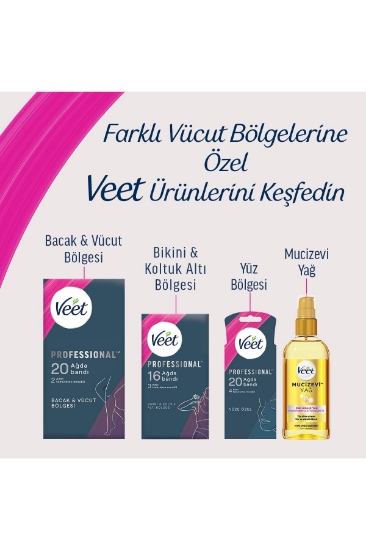 Veet Professional Bacak&Vücut Bölgesi Ağda Bandı Hassas Ciltler