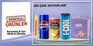 Kuruyemiş & Cips & Kola & Çikolata kampanya resmi