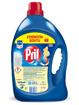 Pril Limon Kokulu Sıvı Bulaşık Deterjanı 2.5 kg (2418 Ml)