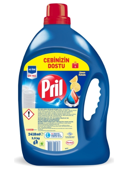 Pril Limon Kokulu Sıvı Bulaşık Deterjanı 2.5 kg (2418 Ml)