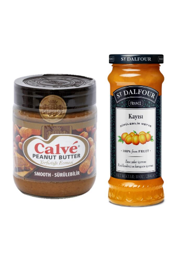 CALVE PEANUT BUTTER SMOOTH 350 GR. + ST.DALFOUR KAYISI REÇELİ 284