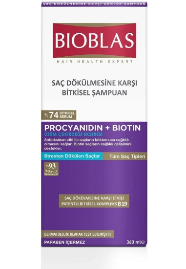 Bioblas Şampuan Procyanidin & Biotin (Anti-Stress) 360 Ml