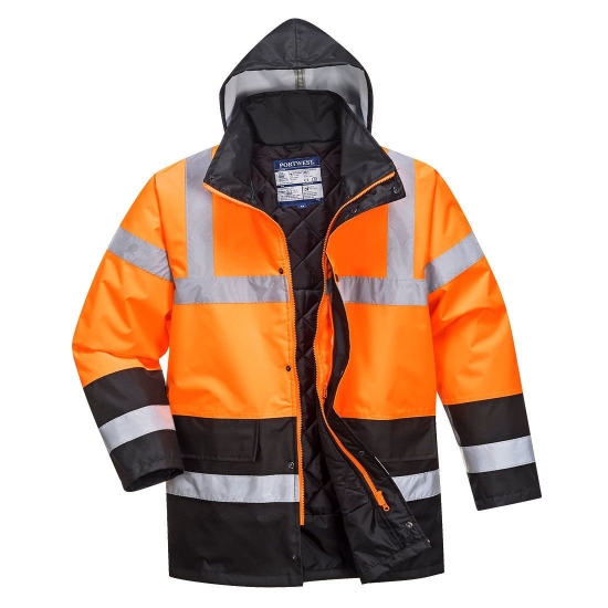 Portwest S467 Turuncu Lacivert Parka S