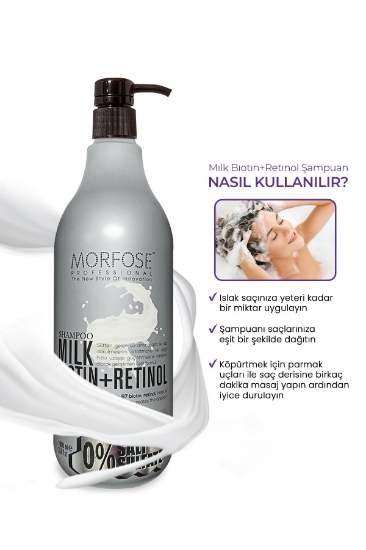 Morfose Sülfatsız Milk Biotin Retinol Içerikli Tuzsuz Şampuan 100