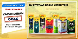 Süper Saatlerde Deodorant ve Sağlık Ürünleri kampanya resmi