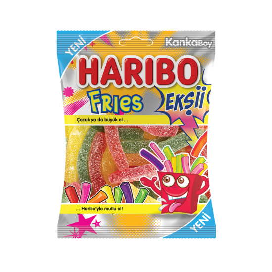 Haribo Ekşi Fries Yumuşak Şekerleme 70 gr