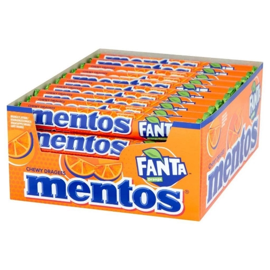 Mentos Fanta Aromalı Çiğnenen Draje Şekerleme 20 Adet x 37,5 g