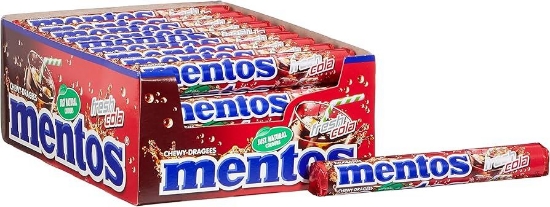 Mentos Fresh Cola Aromalı Çiğnenen Draje Şekerleme 20 Adet x 37,5