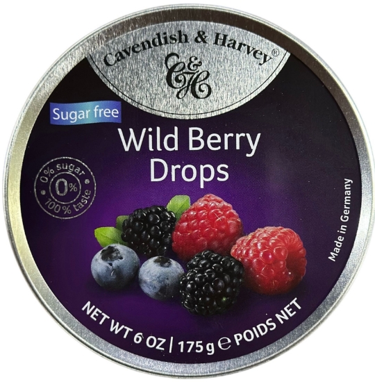 Cavendish & Harvey Wild Berry Drops (K.Orman Meyveli) Şekersiz 175 Gr