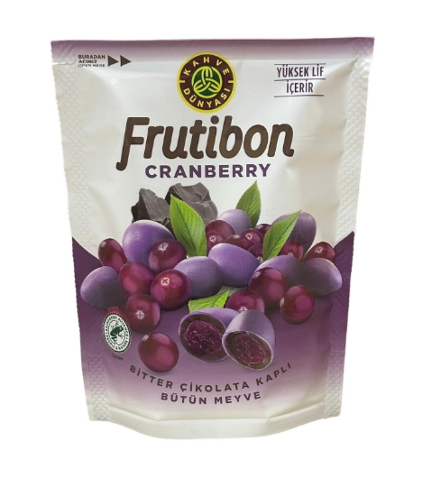 Kahve Dünyası Draje Frutibon Cranberry & Bitter Çikolata Kaplı 50 Gr