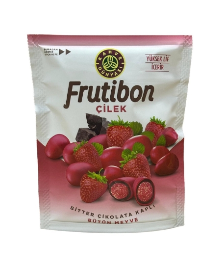 Kahve Dünyası Draje Frutibon Çilek & Bitter Çikolata Kaplı 50 Gr