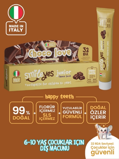 SmileYes Choco Love Çocuk Diş Macunu 50ml