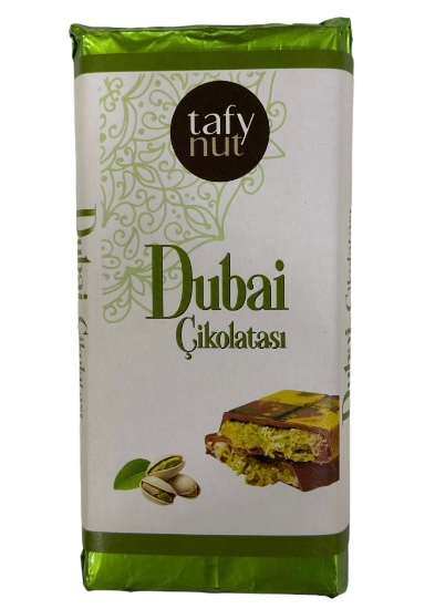 Tafy Nut Dubai Çikolatası %77 Antep Fıstığı 200 Gr