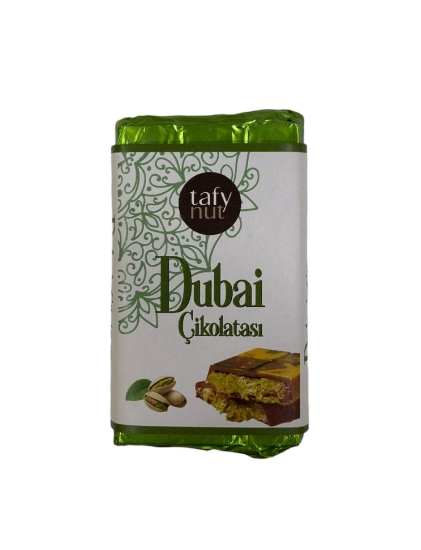 Tafy Nut Dubai Çikolatası %77 Antep Fıstığı 80 Gr