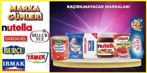 Marka Günleri-Nutella-Irmak-Dardanel-Tamek-Burcu-Kent Boringer-Indomie-Oba Makarna-Billur-Seyidoğlu-Koska-Ülker kampanya resmi