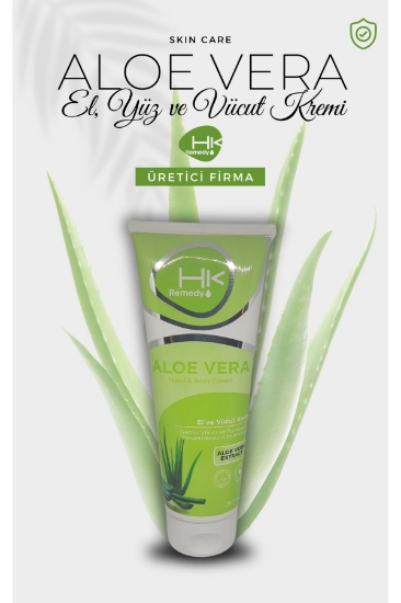 Hk Remedy El ve Vücut Kremi Aloe Vera Extract 250 ml Tüp