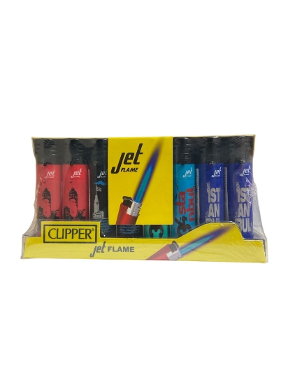 Clipper Doldurulabilir Jet Flame Rüzgar Çakmak