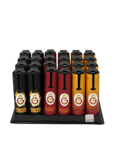 Toscow i-Lighter Y-434 Turbo Metal Jet Galatasaray Taraftar Çakmak 24'lü Paket