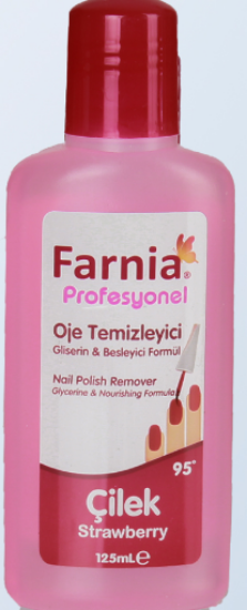 Farnia Aseton Oje Temizleyici Çilek Aromalı 125 ml