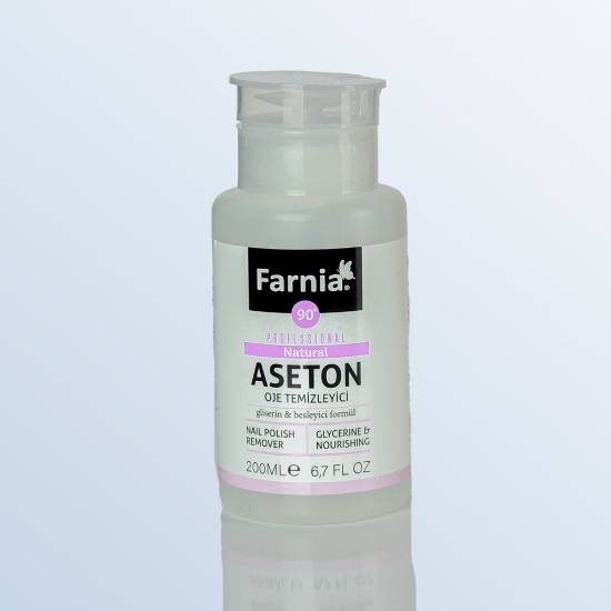 Farnia Aseton Oje Temizleyici Naturel Pompalı 200 ml