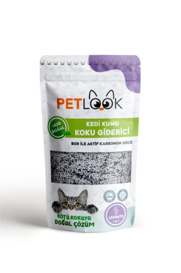 Petlook Kedi Kumu Koku Giderici, Bor ve Aktif Karbonlu Koku Giderici, Lavantalı Koku Giderici 300 GR