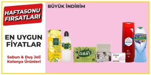 Haftasonu Fırsatları! Sabunlar & Duş Jelleri  & Banyo Lifleri kampanya resmi