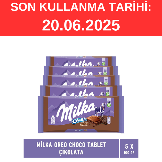 Milka Tablet Oreo Choco 100 gr 5'li Set