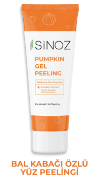 Sinoz Pumpkin Jel - Balkabağı Özlü, Ölü Derilerden Arındıran, Yenileyici Yüz Peelingi 100 Ml