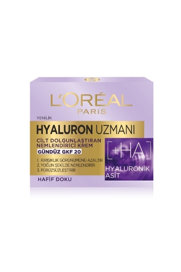 L'Oreal Paris Hyaluron Uzmanı Cilt Dolgunlaştıran Nemlendirici Gündüz Kremi- Hyaluronik Asit