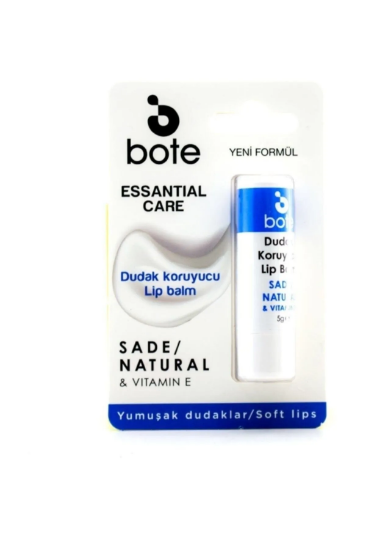 Bote Dudak Koruyucu ve Nemlendirici Lip Stick Sade ( Renksiz ) 5 gr