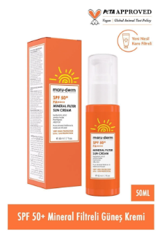 Maru Derm Güneş Kremi SPF 50+ %100 Mineral Filtre Güneş Kremi 50 ML