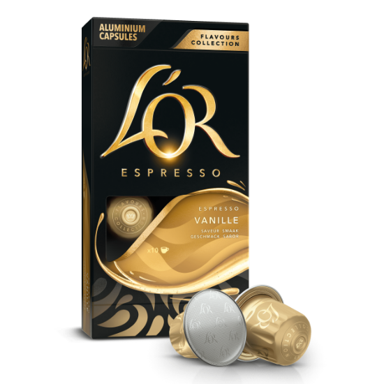 L'OR Vanilya Aromalı Nespresso Uyumlu Alüminyum Kapsül Kahve 10'l