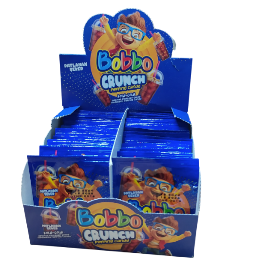 Bobbo Crunch 4 Gr Patlayan Şeker Kolalı 40'lı Paket