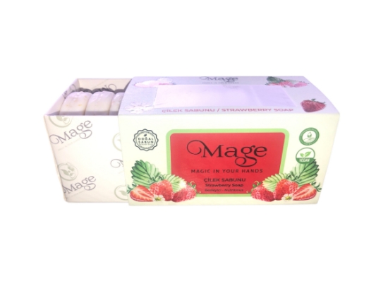 MAGE DOĞAL ÇİLEK SABUNU 160GR-   8x20 GR