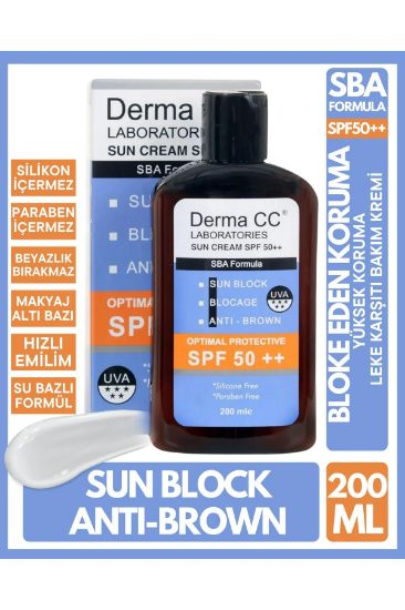 Derma CC LABORATORIES Güneş Kremi Spf50+ 200ml