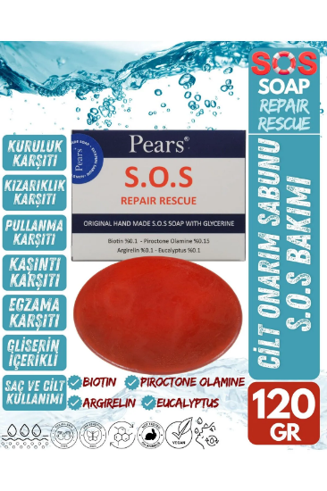 Pears Original S.O.S Repair Rescue Soap Gliserinli Cilt Onarım Sabunu 120gr