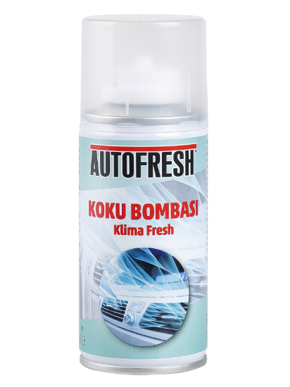 AutoFresh Koku Bombası Klima Fresh Klima Temizleyici Kötü Koku Giderici Sprey Amber Esanslı 150 ML