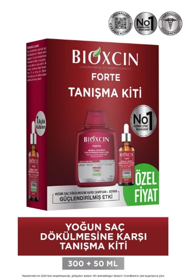 Bioxcin Forte Yoğun Dökülme Karşıtı Şampuan 300 ml + Bioxcin Forte Saç Serumu 50 ml