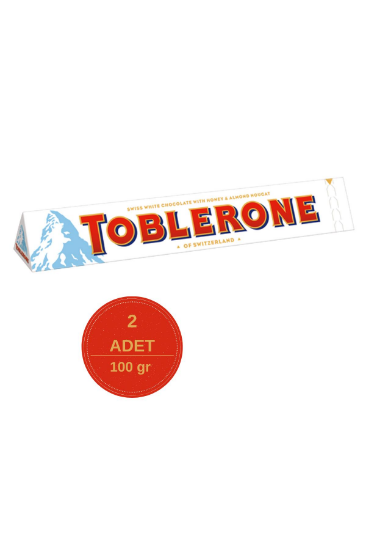 Toblerone Beyaz Çikolata 100 gr - 2 Adet