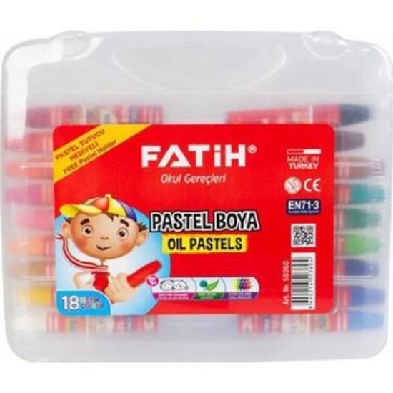 50360/FATIH PASTEL BOYA 18 RENK KING SIZE CANTALI