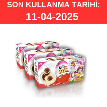 Kinder Joy Kızlara Özel Sürpriz Yumurta 20 GR 3'LÜ