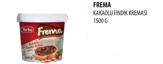 Torku Frema Kakaolu Fındık Kreması 1500 Gr