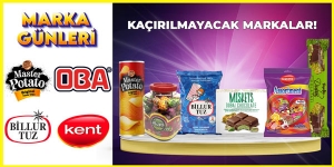 Marka Günleri-Billur-Şıpsevdi-Kent-Beyoğlu-Akaş-Oba Makarna-Master Patato-Master-Master Patato-Tamek-Miskets-Koska-Mentos-Toblerone kampanya resmi