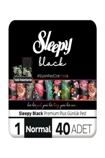 Sleepy Black Premium Plus Günlük Ped Normal 40'lı